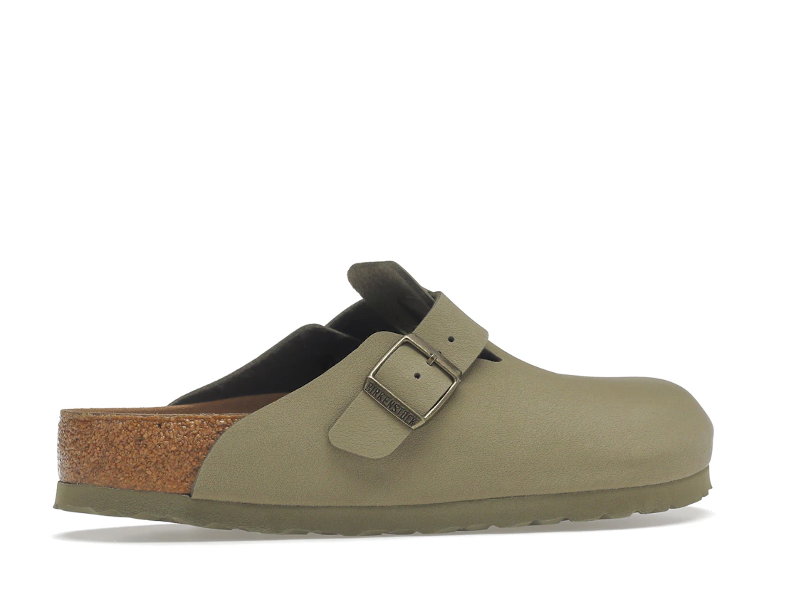 Birkenstock Boston Vegan Birkibuc Khaki