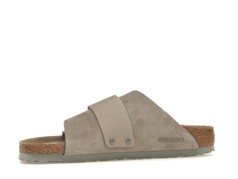 Birkenstock Kyoto Nubuck Suede Stone Coin