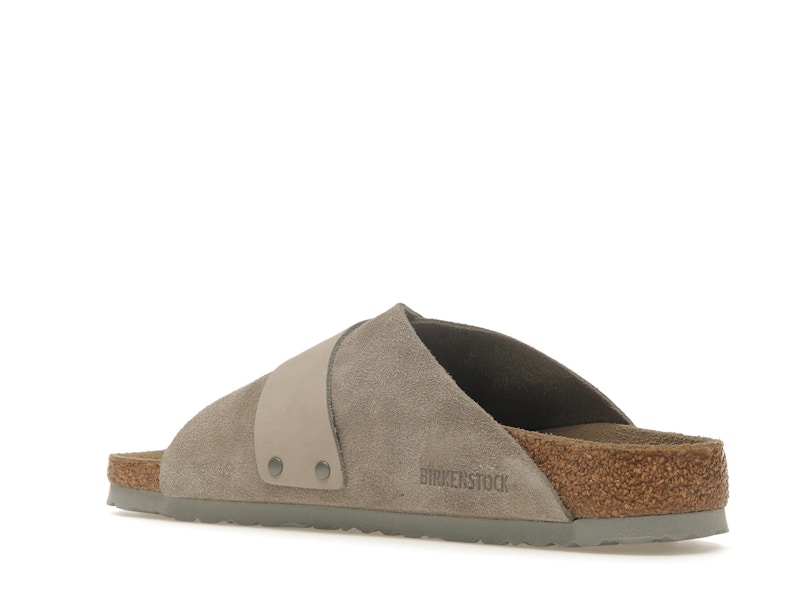 Birkenstock Kyoto Nubuck Suede Stone Coin