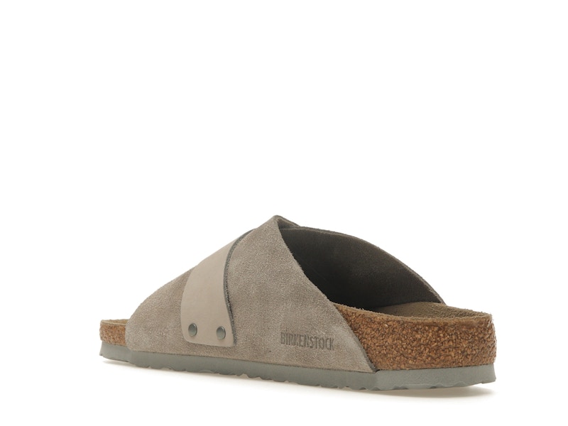 Birkenstock Kyoto Nubuck Suede Stone Coin