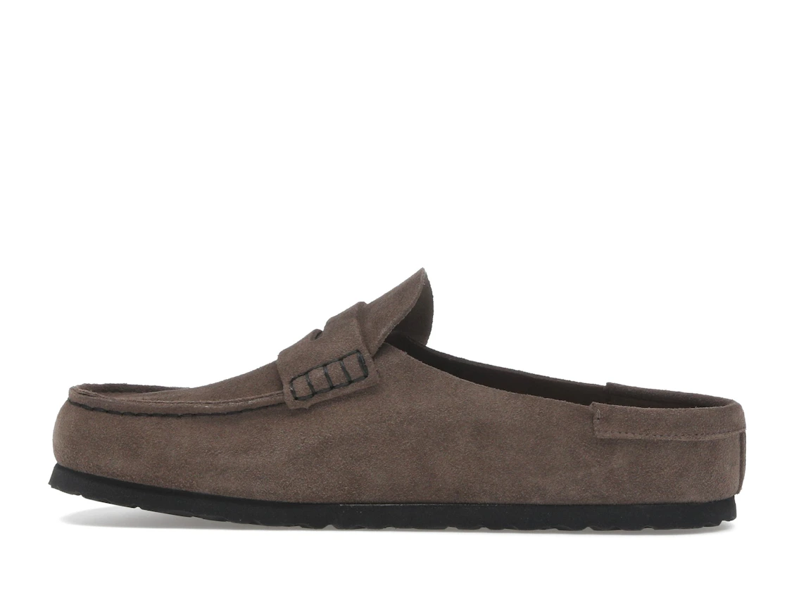 Birkenstock Naples Wrapped Suede Leather Concrete Grey