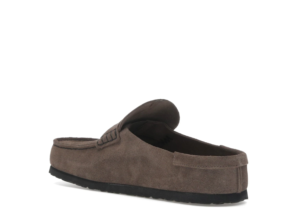 Birkenstock Naples Wrapped Suede Leather Concrete Grey
