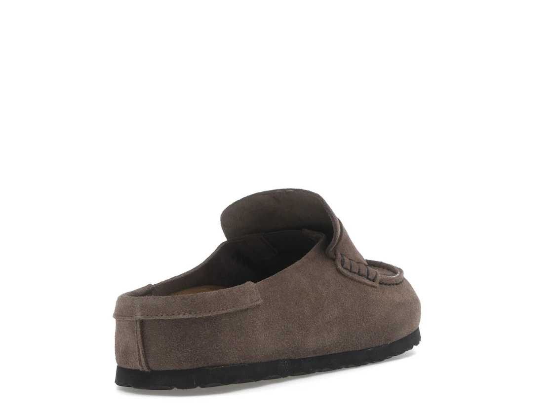 Birkenstock Naples Wrapped Suede Leather Concrete Grey