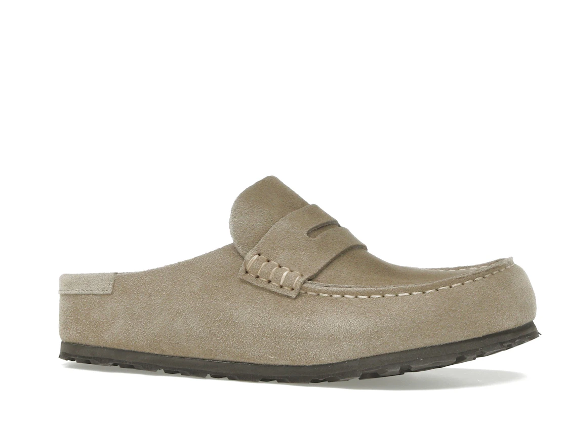 Birkenstock Naples Wrapped Suede Leather Taupe