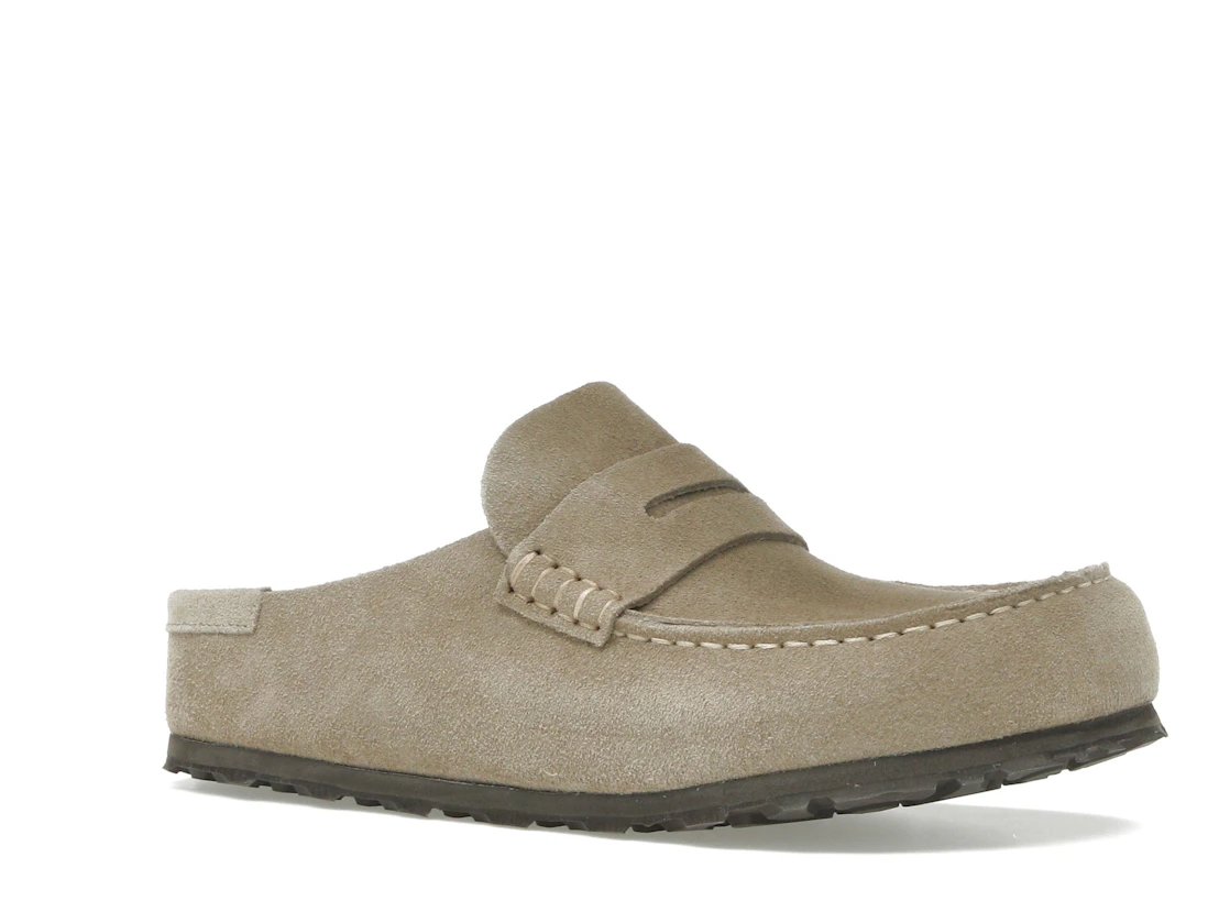 Birkenstock Naples Wrapped Suede Leather Taupe