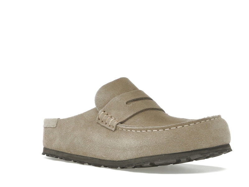 Birkenstock Naples Wrapped Suede Leather Taupe