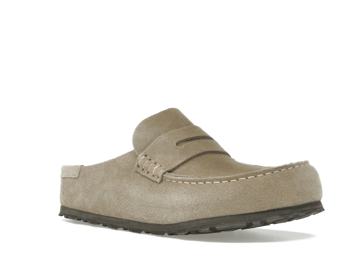 Birkenstock Naples Wrapped Suede Leather Taupe