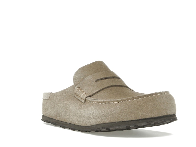 Birkenstock Naples Wrapped Suede Leather Taupe