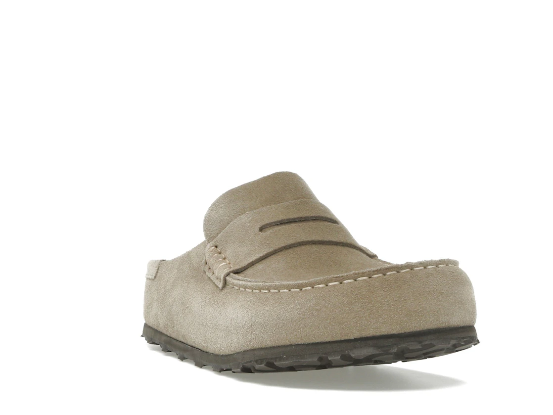 Birkenstock Naples Wrapped Suede Leather Taupe