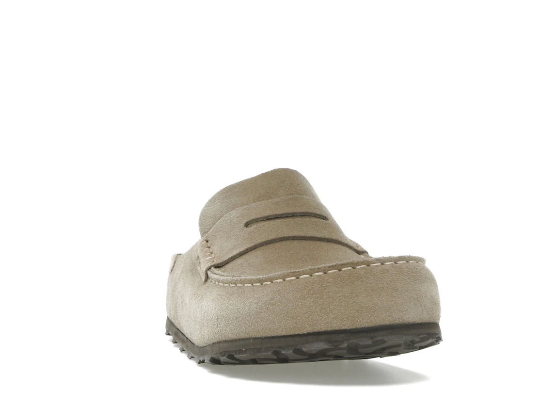 Birkenstock Naples Wrapped Suede Leather Taupe