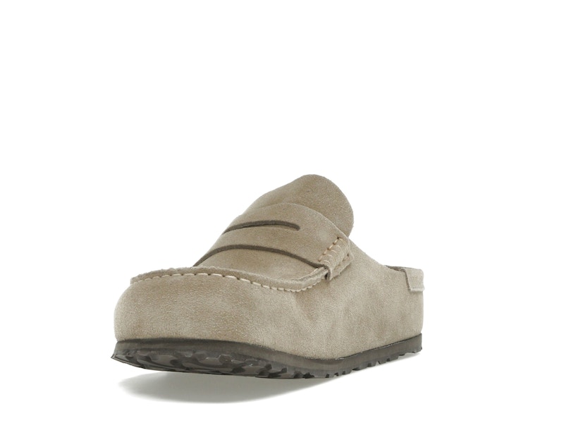 Birkenstock Naples Wrapped Suede Leather Taupe