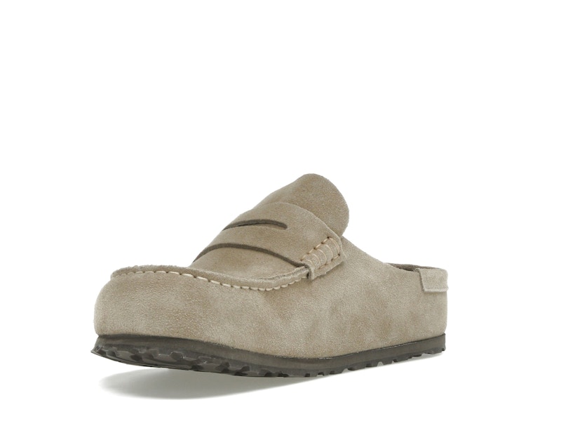 Birkenstock Naples Wrapped Suede Leather Taupe