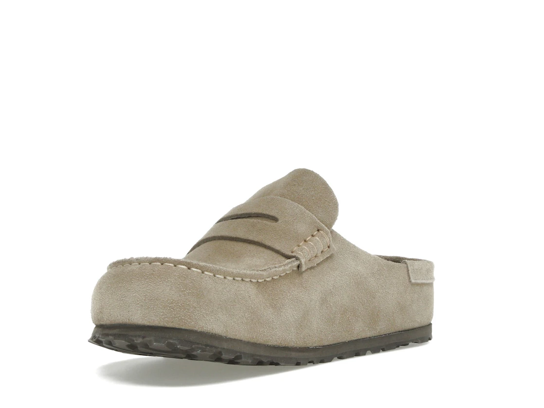 Birkenstock Naples Wrapped Suede Leather Taupe