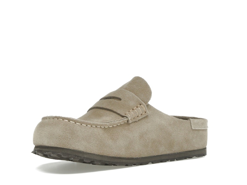 Birkenstock Naples Wrapped Suede Leather Taupe