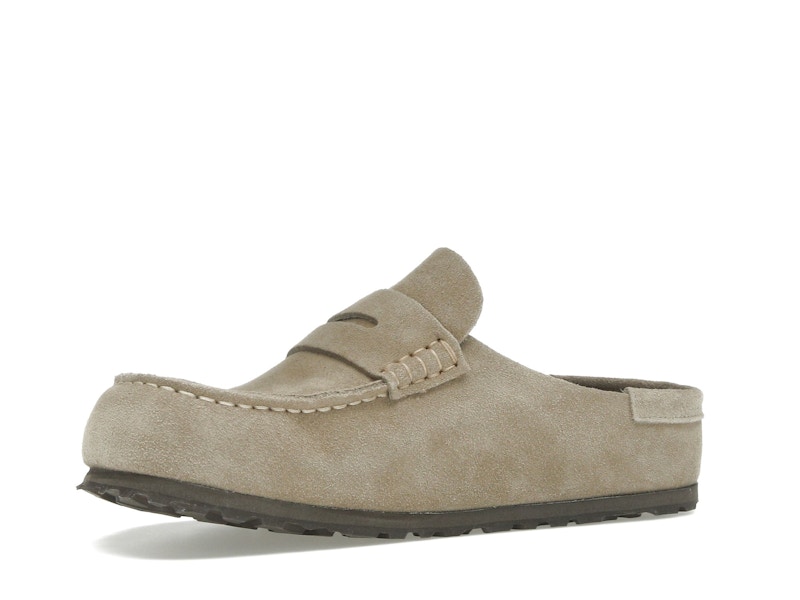 Birkenstock Naples Wrapped Suede Leather Taupe
