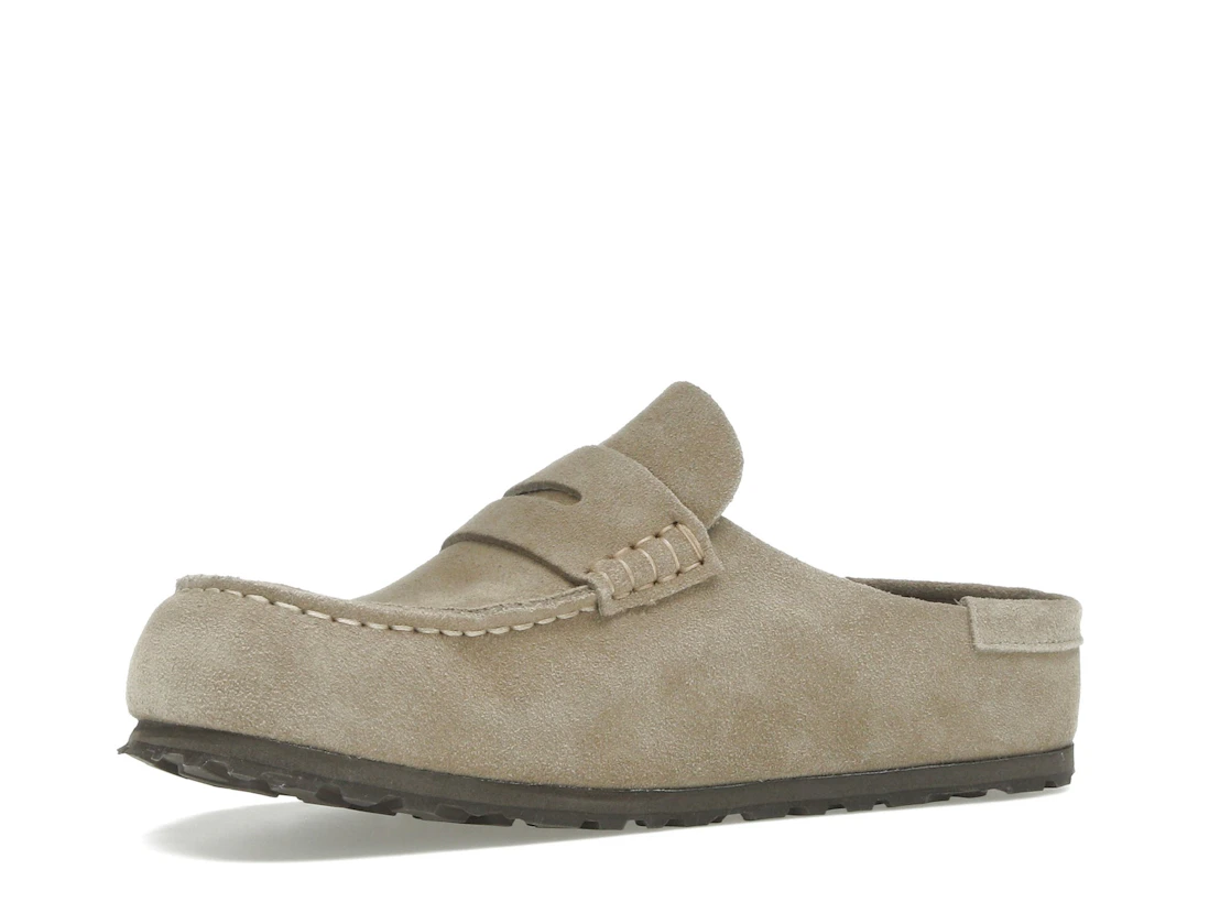 Birkenstock Naples Wrapped Suede Leather Taupe