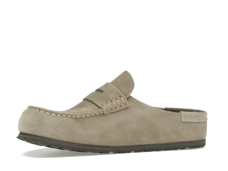 Birkenstock Naples Wrapped Suede Leather Taupe