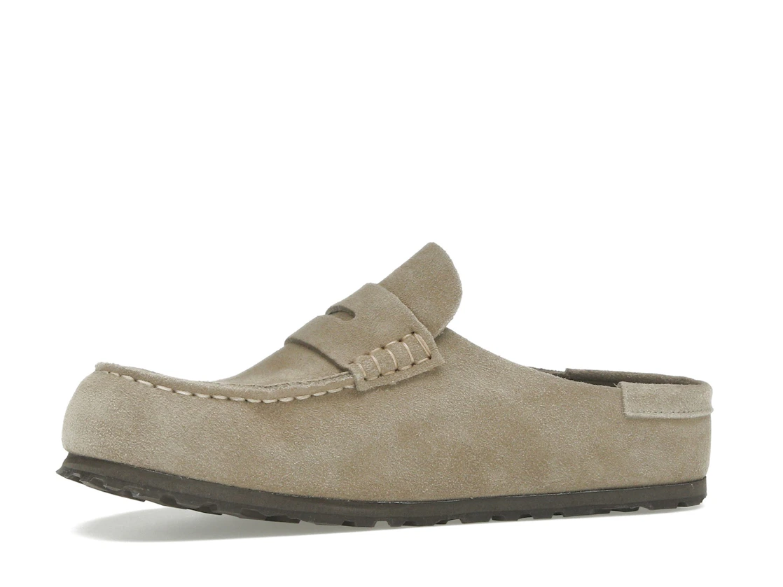 Birkenstock Naples Wrapped Suede Leather Taupe