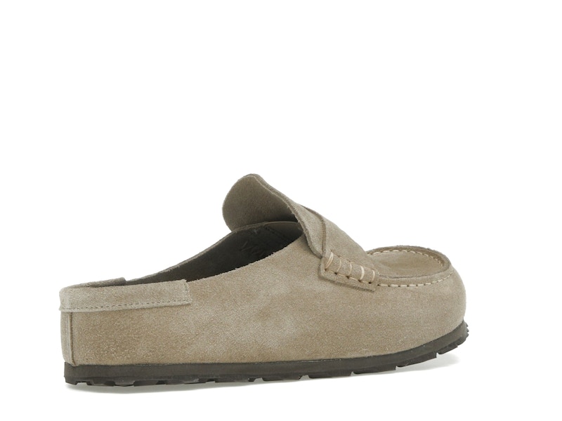 Birkenstock Naples Wrapped Suede Leather Taupe