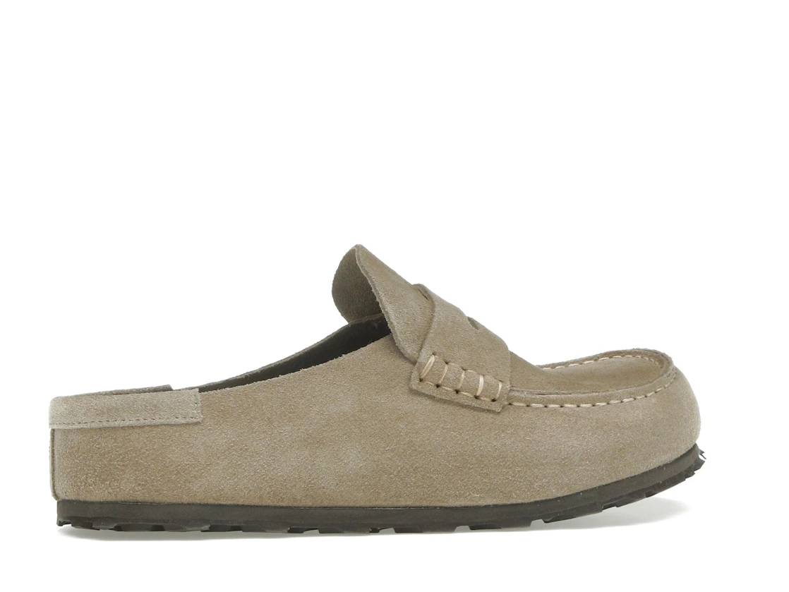 Birkenstock Naples Wrapped Suede Leather Taupe