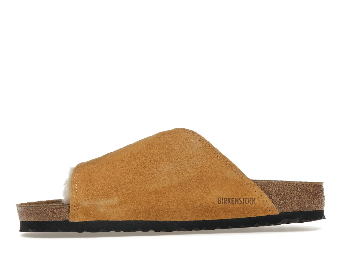 Birkenstock Solana Shearling Slide Stussy Caramel