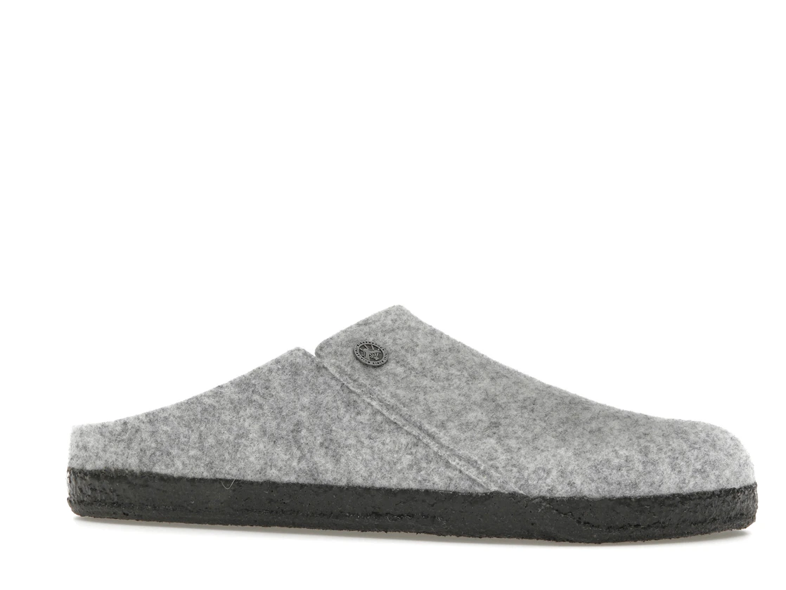 Birkenstock Zermatt Shearling Clog Wool Felt Light Gray