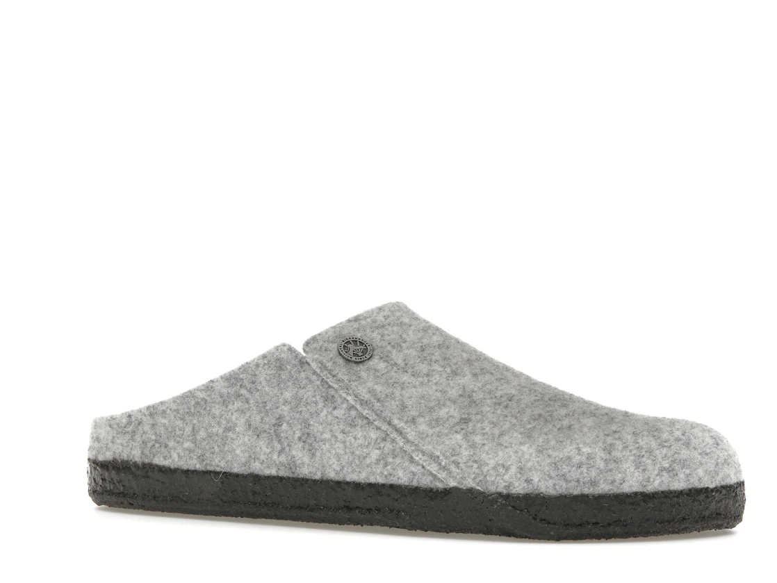 Birkenstock Zermatt Shearling Clog Wool Felt Light Gray