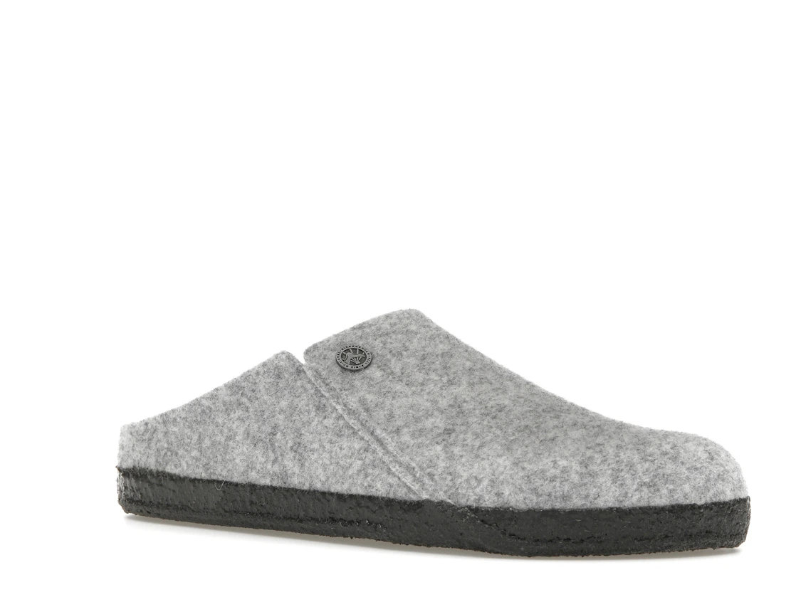 Birkenstock Zermatt Shearling Clog Wool Felt Light Gray