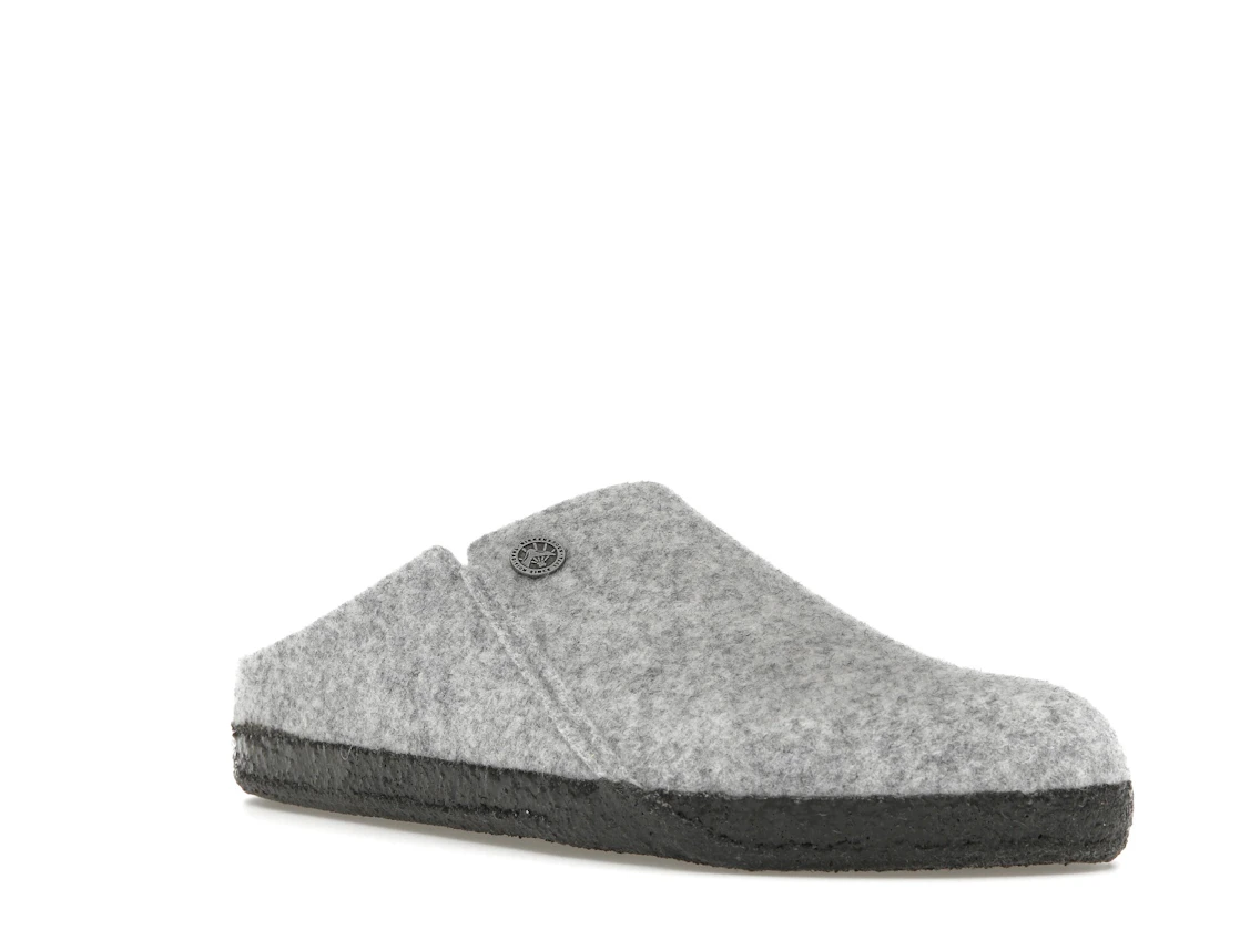 Birkenstock Zermatt Shearling Clog Wool Felt Light Gray
