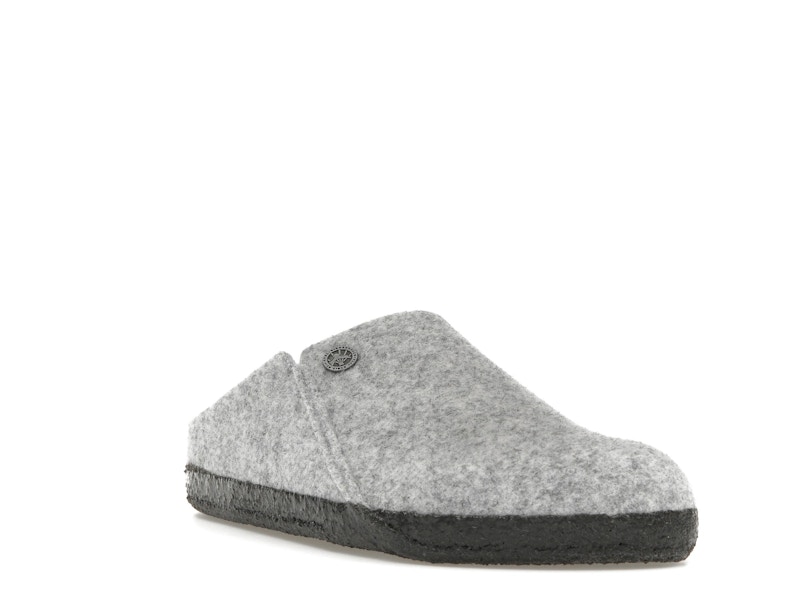 Birkenstock Zermatt Shearling Clog Wool Felt Light Gray