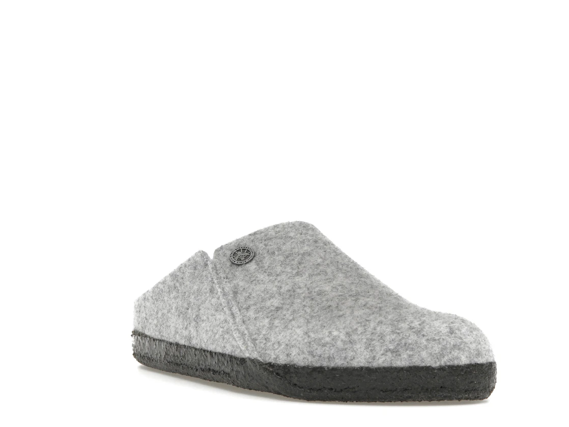 Birkenstock Zermatt Shearling Clog Wool Felt Light Gray