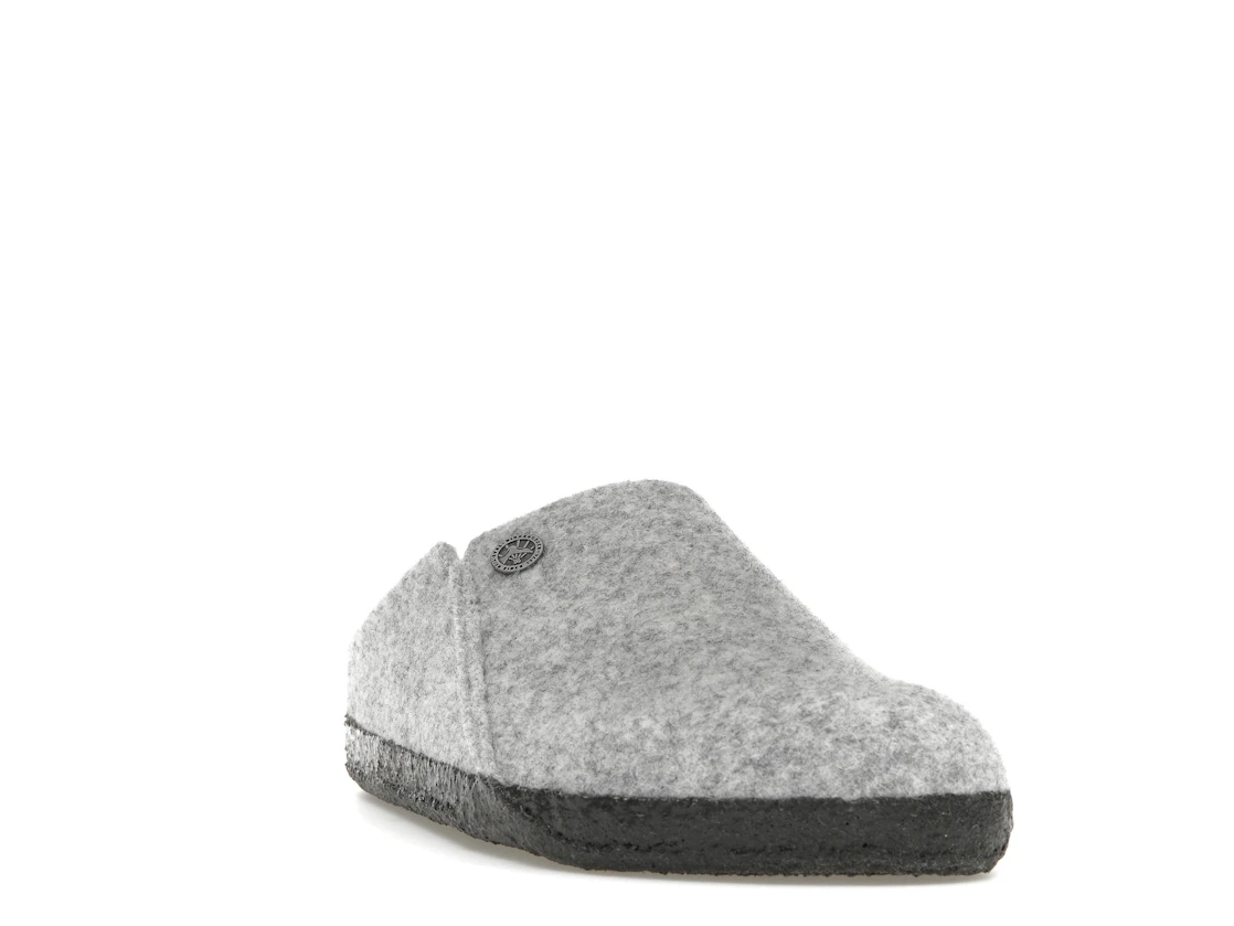 Birkenstock Zermatt Shearling Clog Wool Felt Light Gray