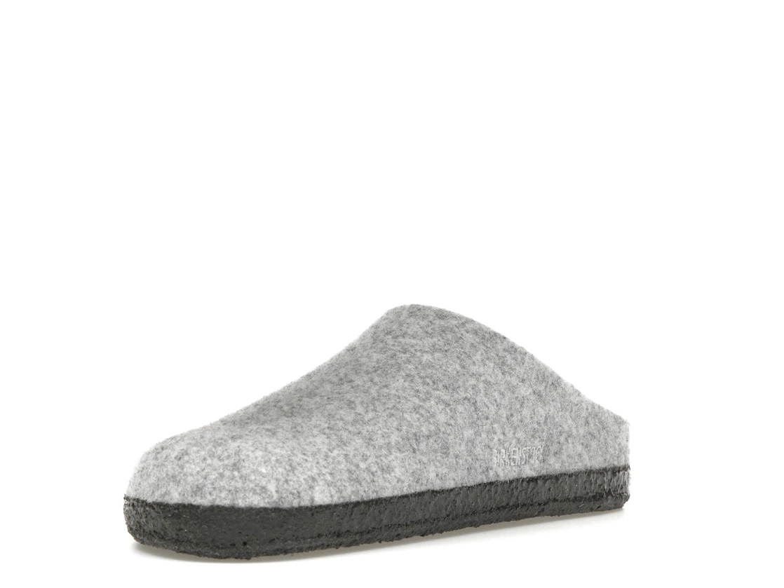 Birkenstock Zermatt Shearling Clog Wool Felt Light Gray