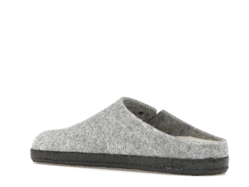 Birkenstock Zermatt Shearling Clog Wool Felt Light Gray