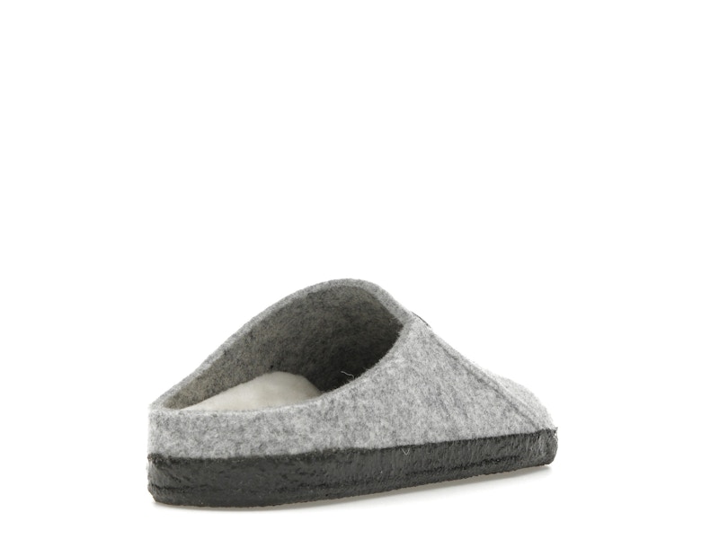 Birkenstock Zermatt Shearling Clog Wool Felt Light Gray