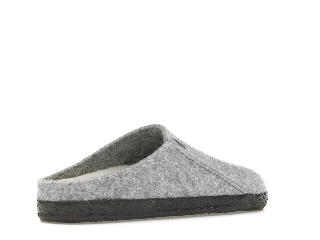 Birkenstock Zermatt Shearling Clog Wool Felt Light Gray