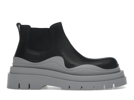 Bottega Veneta Tire Tobillero Chelsea Botín Negro Vapor 0