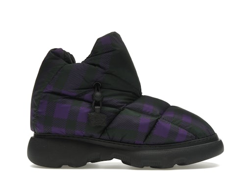Burberry Check Pillow Boot Negro Violeta (de mujer) 0