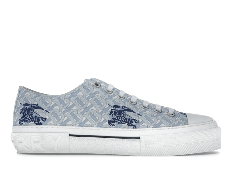 Burberry Equestrian Knight Low Top Blue Men's - 8071987 - US