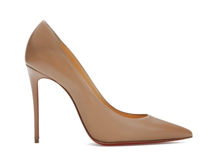 Christian Louboutin Kate 100mm Pump Nude Nappa Leather