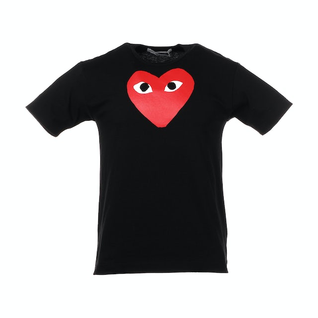margen Sprede partiskhed Comme des Garcons Play Red Heart T-shirt Black Men's - US