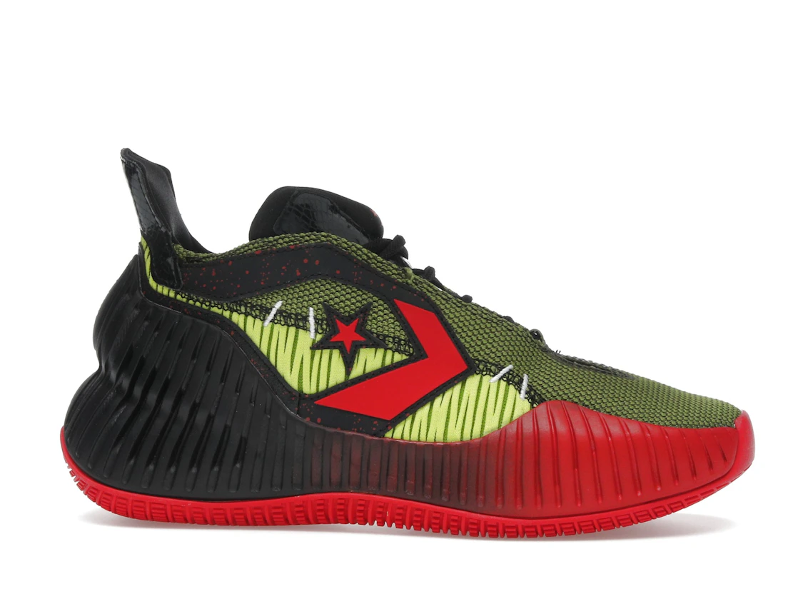 Converse All Star BB Prototype CX Mid Monster Clash Black Laser Lemon Red