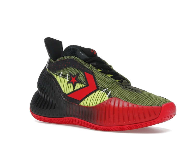 Converse All Star BB Prototype CX Mid Monster Clash Black Laser Lemon Red