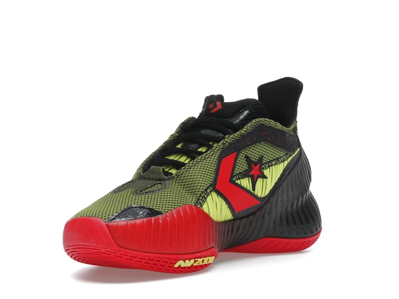 Converse All Star BB Prototype CX Mid Monster Clash Black Laser Lemon Red