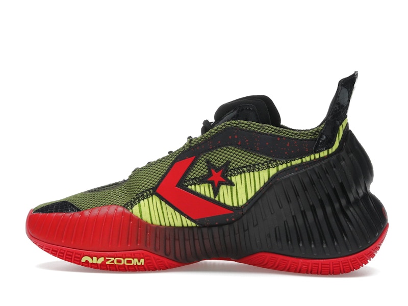 Converse All Star BB Prototype CX Mid Monster Clash Black Laser Lemon Red