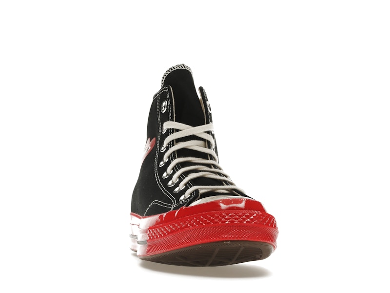 Converse Chuck Taylor All Star 70 Hi Comme des Garcons PLAY Black Red Midsole