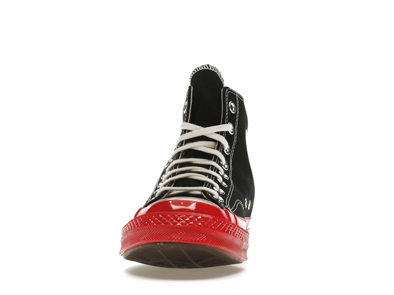 Converse Chuck Taylor All Star 70 Hi Comme des Garcons PLAY Black Red Midsole
