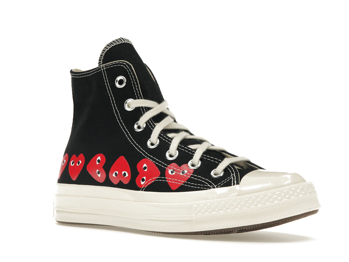 Converse Chuck Taylor All Star 70 Hi Comme des Garcons PLAY Multi-Heart Black