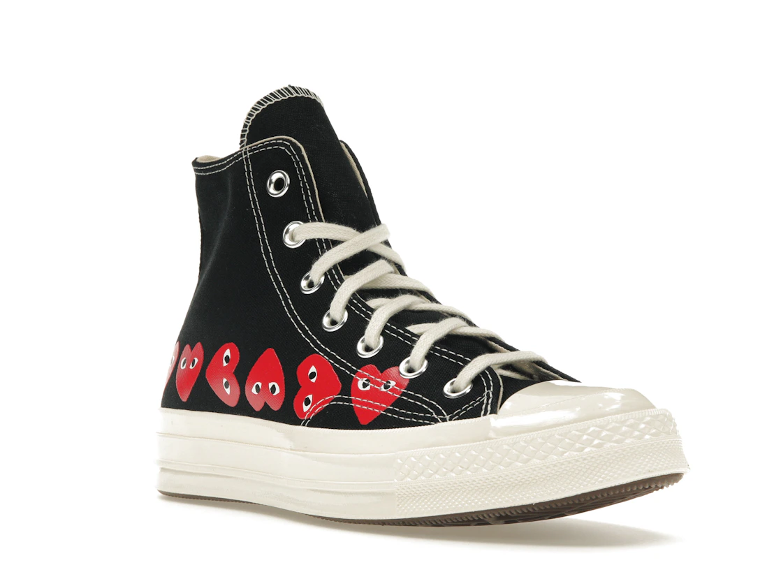 Converse Chuck Taylor All Star 70 Hi Comme des Garcons PLAY Multi-Heart Black