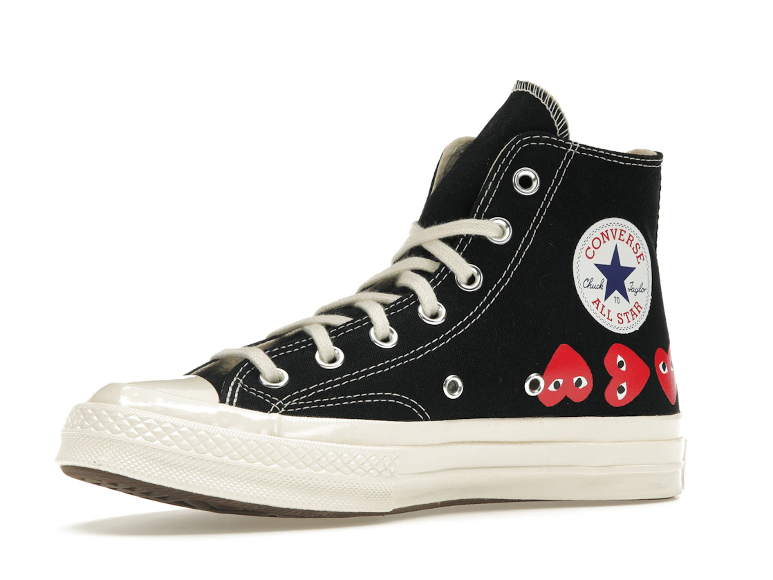 Converse Chuck Taylor All Star 70 Hi Comme des Garcons PLAY Multi-Heart Black